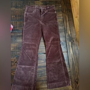 Wrangler Women's Burgundy Corduroy Flare Pants